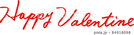 ハッピーバレンタイン-文字-筆記体-英語 Happy Valentine 赤 ハッピーバレンタイン-文字-筆記体-英語 Happy Valentine 赤 84918098