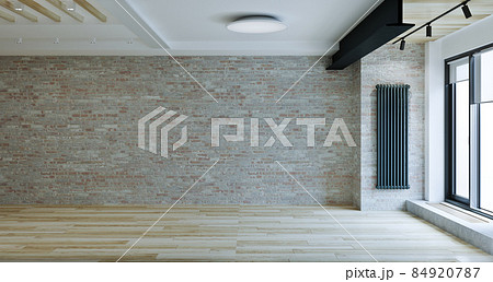 Moving house, apartment interior. 3D rendering imege 84920787