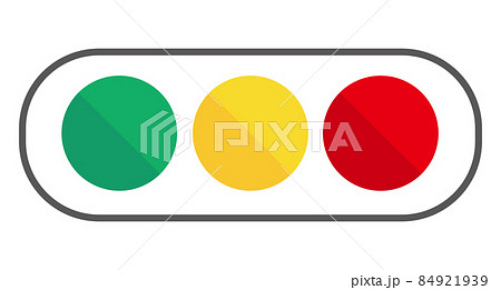 光沢感のある信号機 交通に関するベクターイラストのイラスト素材