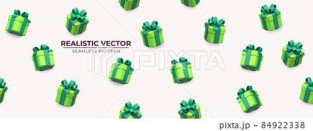 Vector seamless pattern with gift boxes. Vector seamless pattern with gift boxes. 84922338