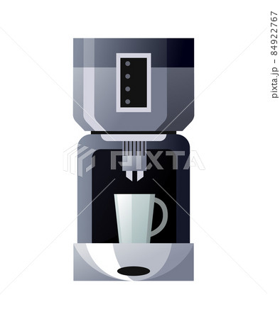 Coffee maker machine icon. Kitchen accessorie for making a drink. Isolated electronic equipment Coffee maker machine icon. Kitchen accessorie for making a drink. Isolated electronic equipment 84922767