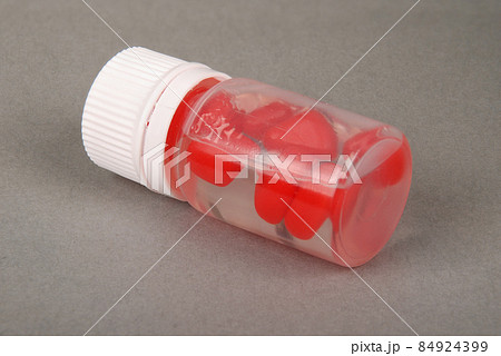 Close up synthetic red corn for fishing 84924399