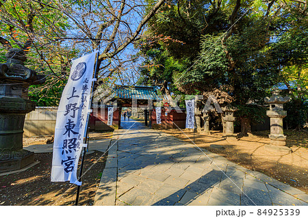 東京　台東区　上野公園にある上野東照宮　水舎門 84925339