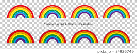 6 color rainbow variations 84926749