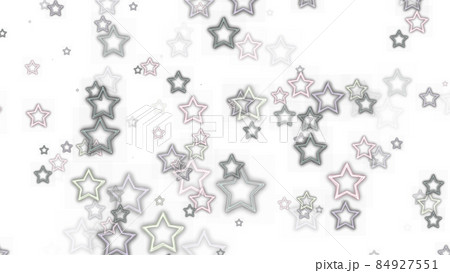 CGスター　多数のカラフルなスターの背景素材 84927551