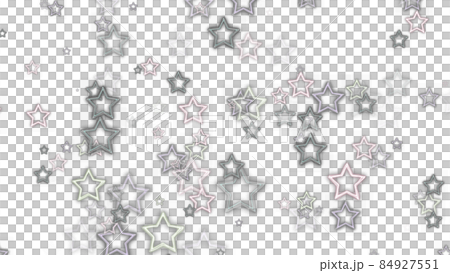 CGスター　多数のカラフルなスターの背景素材 84927551