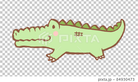 ワニの手描きイラストのイラスト素材 [84930473] - PIXTA
