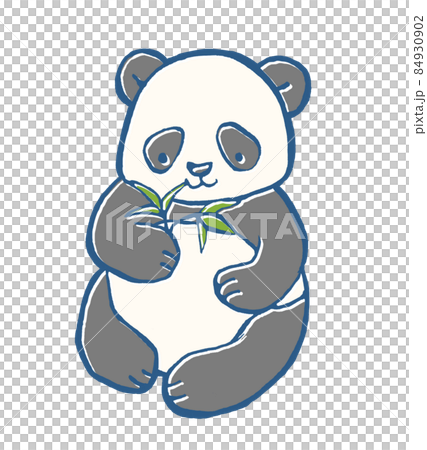 熊貓的手繪插圖 84930902