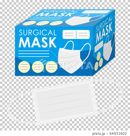 Box mask illustration 84931602
