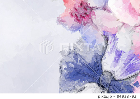 Beautiful watercolor rose flower and bouquet illustration 84933792