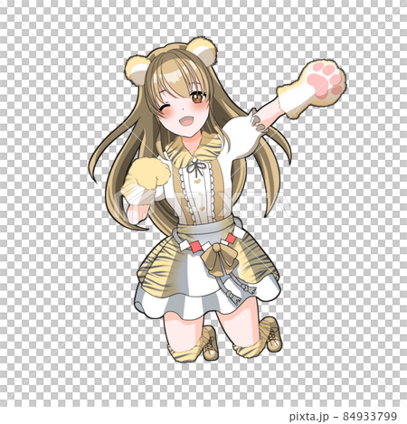 Long-haired idol in charge of mocha of tiger cosplay celebrating the year of the tiger 84933799