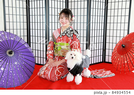 成人前撮り成人振袖スタジオ撮影ポートレート 84934554