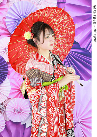 成人前撮り成人振袖スタジオ撮影ポートレート 成人前撮り成人振袖スタジオ撮影ポートレート 84934596
