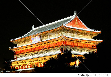 シルクロード紀行　　　美しき西安の鐘楼と鼓楼　　その2112 84935784