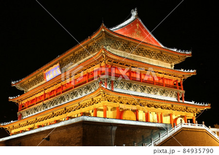 シルクロード紀行 美しき西安の鐘楼と鼓楼 その2112 シルクロード紀行 美しき西安の鐘楼と鼓楼 その2112 84935790