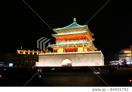 シルクロード紀行　　　美しき西安の鐘楼と鼓楼　　その2112 84935792