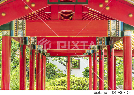 中国庭園「瀋秀園」の回廊【神奈川県・川崎市】 中国庭園「瀋秀園」の回廊【神奈川県・川崎市】 84936335