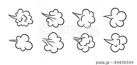 Comic fart cloud. Bad stink balloon. Explosion,... - Stock Illustration  [84936504] - PIXTA