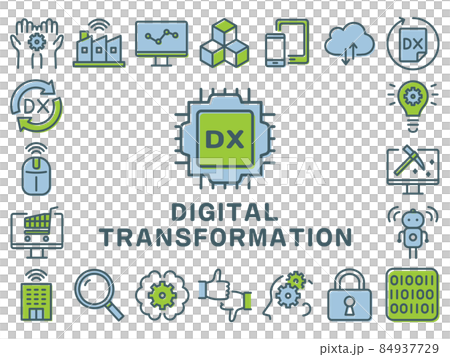 Dx 數字轉換圖標框架 Dx 數字轉換圖標框架 84937729