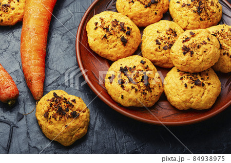 Carrot cookies, delicious dessert 84938975