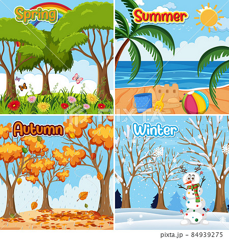 Different four seasons posters 84939275