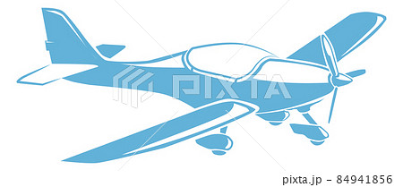 Vintage air fighter. Propeller airplane with fixed wings Vintage air fighter. Propeller airplane with fixed wings 84941856