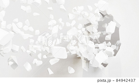 破壊された壁。ブレイクスルーのイメージ 84942437