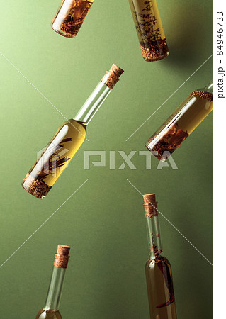 Olive oil with spices and herbs. 84946733