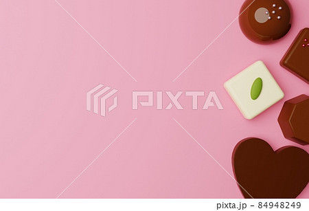 3D素材_バレンタインチョコレート 3D素材_バレンタインチョコレート 84948249