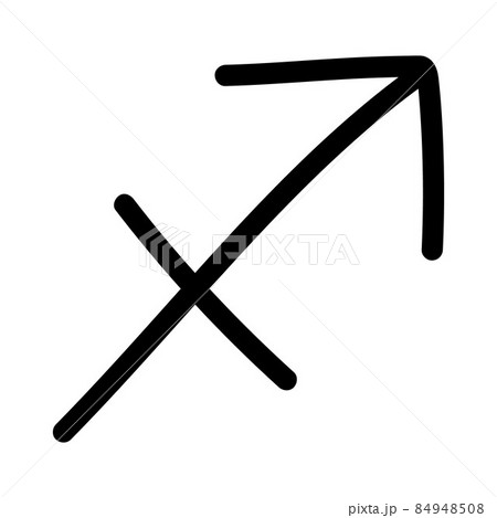 Vector hand drawn sagittarius zodiac sign Vector hand drawn sagittarius zodiac sign 84948508