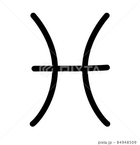 Vector hand drawn pisces astrological zodiac sign Vector hand drawn pisces astrological zodiac sign 84948509