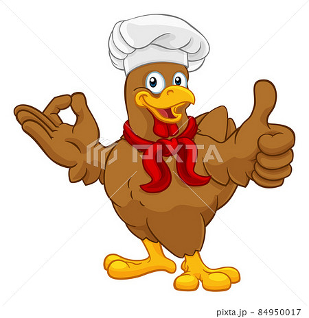 Chef Chicken Rooster Cockerel Perfect Cartoon 84950017