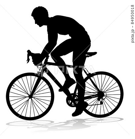 Bike Cyclist Riding Bicycle Silhouette 84950018