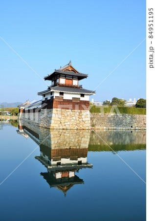 広島城 太鼓櫓リフレクション 広島城 太鼓櫓リフレクション 84951195