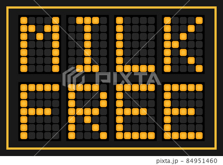 Orange color led in word milk free on black background Orange color led in word milk free on black background 84951460