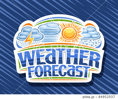 Vector logo for Weather Forecast Vector logo for Weather Forecast 84952037