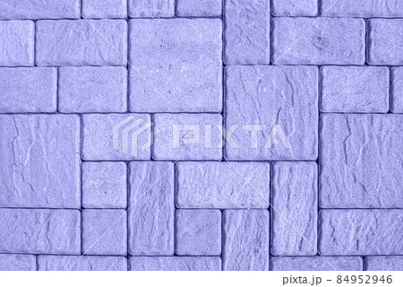 Street pavement pattern from directly above toned in very peri color 84952946