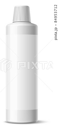 Chemical detergent blank mockup. Realistic plastic bottle Chemical detergent blank mockup. Realistic plastic bottle 84953712