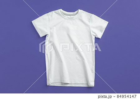 White color-t-shirt with copy space for your design 84954147