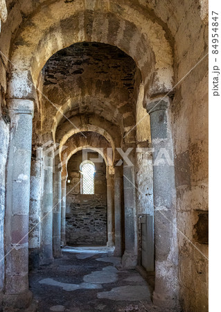 Mozarabic Basilica of Santa Lucia del Trampal in Alcuescar, Extremadura, Spain 84954847