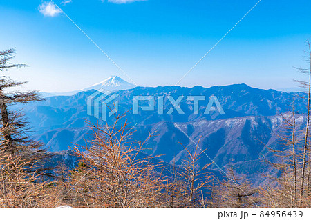 冬の雲取山の登山風景【東京都】 84956439