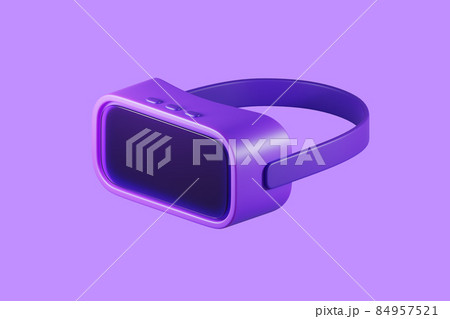 Metaverse technology concept. 3d render virtual reality goggles. VR glasses headset for video game, nft, simulation, online education. 3d rendering illustration future communication on social media 84957521