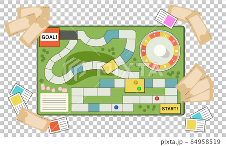 ルーレットボードゲーム　小物付き 84958519