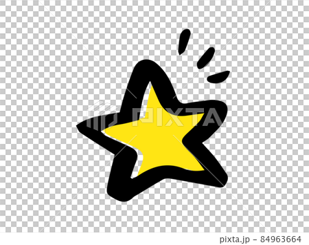 かわいい流れ星 手書きイラストのイラスト素材 かわいい流れ星 手書きイラストのイラスト素材