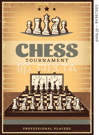 Vintage Chess Competition Poster Vintage Chess Competition Poster 84967883