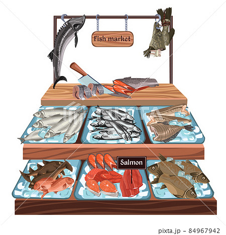 Sketch Seafood Market Concept Sketch Seafood Market Concept 84967942
