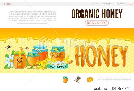 Cartoon Beekeeping Web Page Template Cartoon Beekeeping Web Page Template 84967976