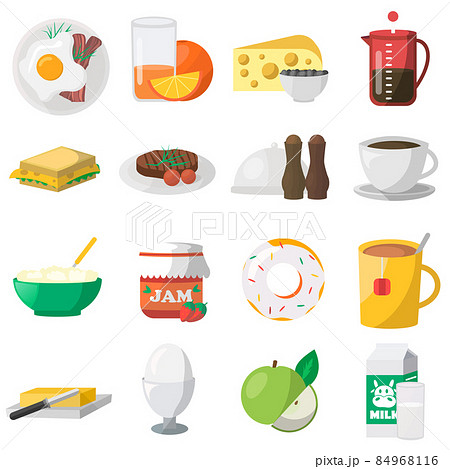 Breakfast Colorful Icons 84968116