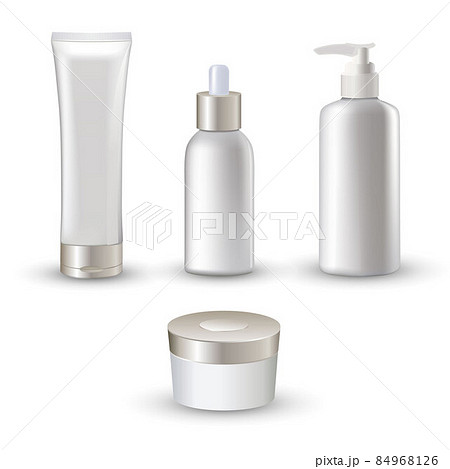Realistic Cosmetic Tubes Icon Set 84968126