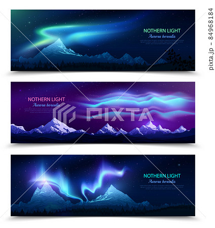 Northern Lights Realistic Banners 84968184